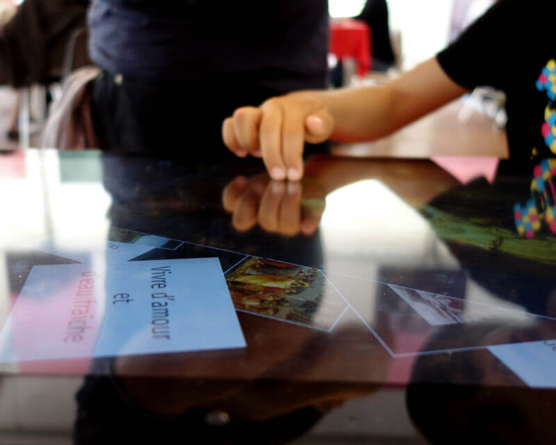 Application tactile utilisant Museotouch